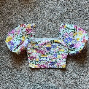 ASTR | Puff Sleeve | Fitted Crop 🌸